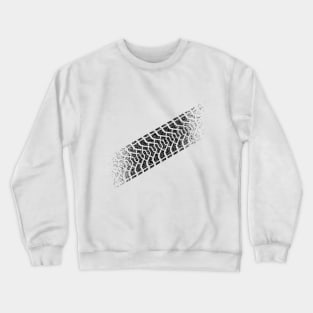 Tire Footprint, Tire Gauge, Tire Tread (Black) Crewneck Sweatshirt